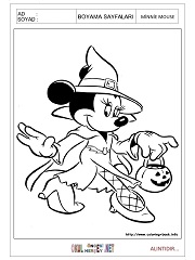 Minnie Mouse boyama sayfaları